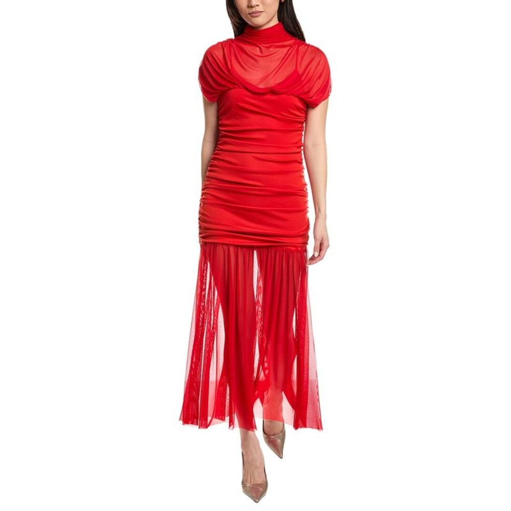 Moonsea Womens Sleeveless Maxi Dress, Red